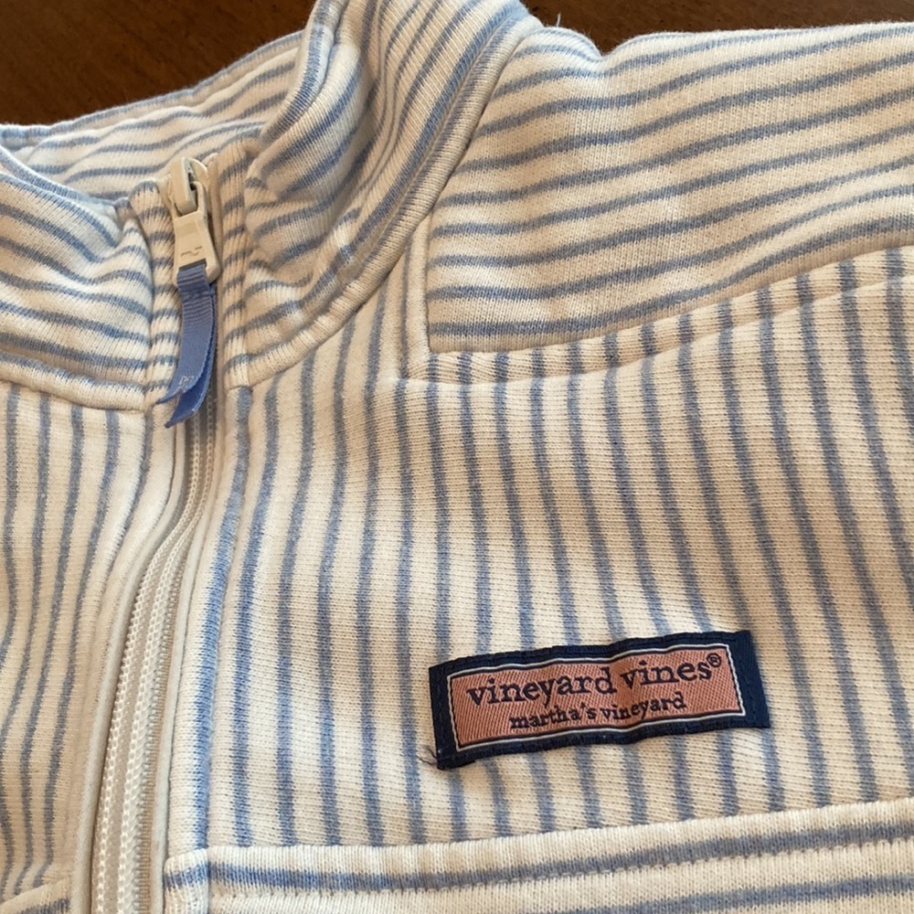 VINEYARD VINES Long Sleeved 1/4 Zip Shep Shirt - size womens XXS - Picture 5 of 15